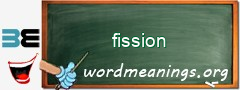 WordMeaning blackboard for fission